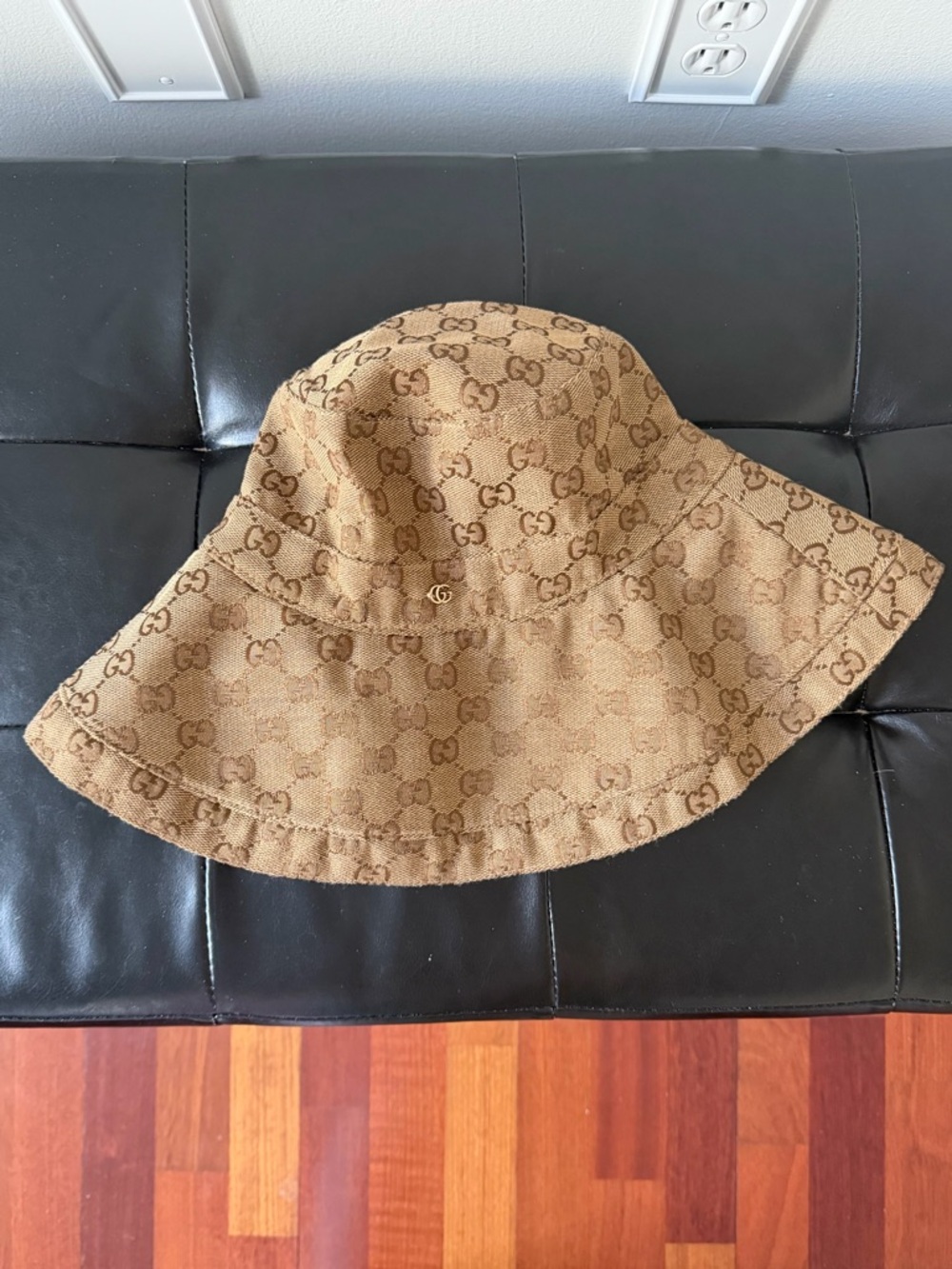 Gucci Brown GG Monogram Bucket Hat - Picture 3 of 7
